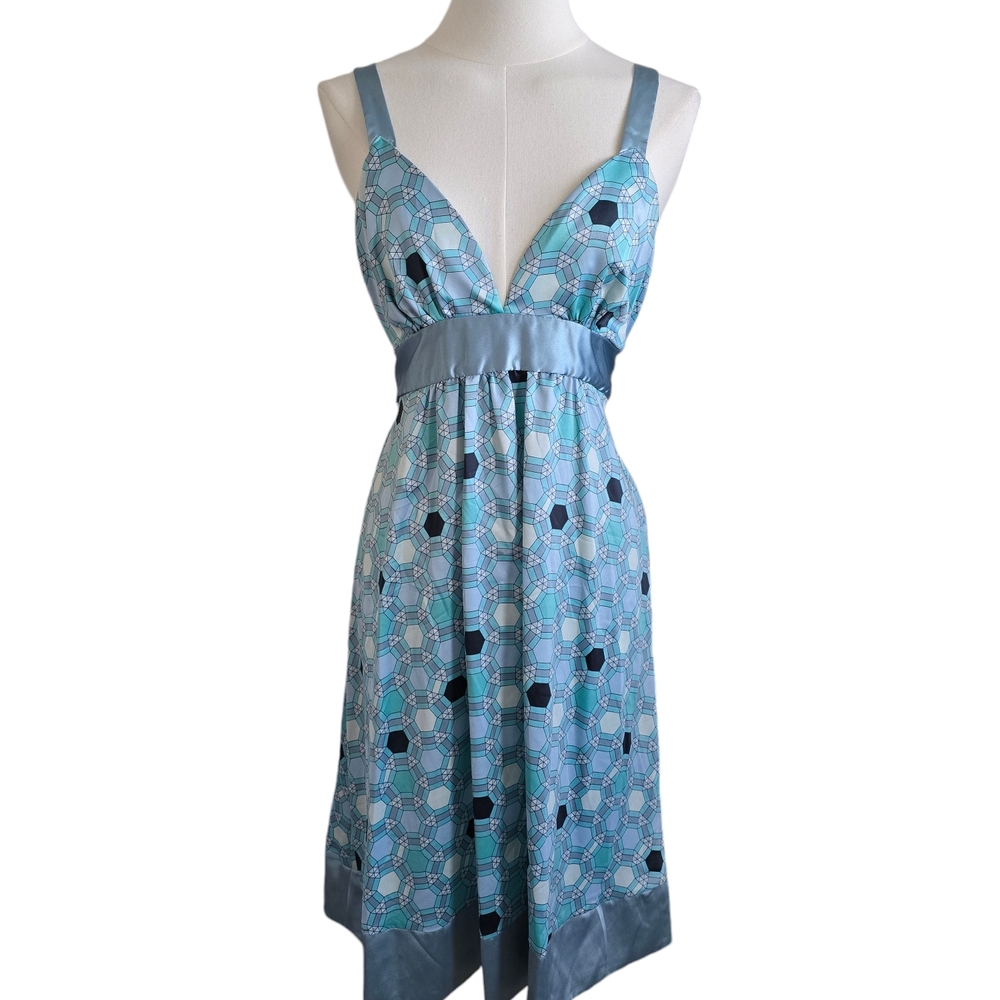 Elegant Blue Midi Dress